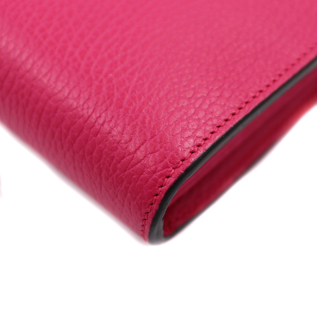 Gucci Calfskin Dionysus Chain Wallet Pink