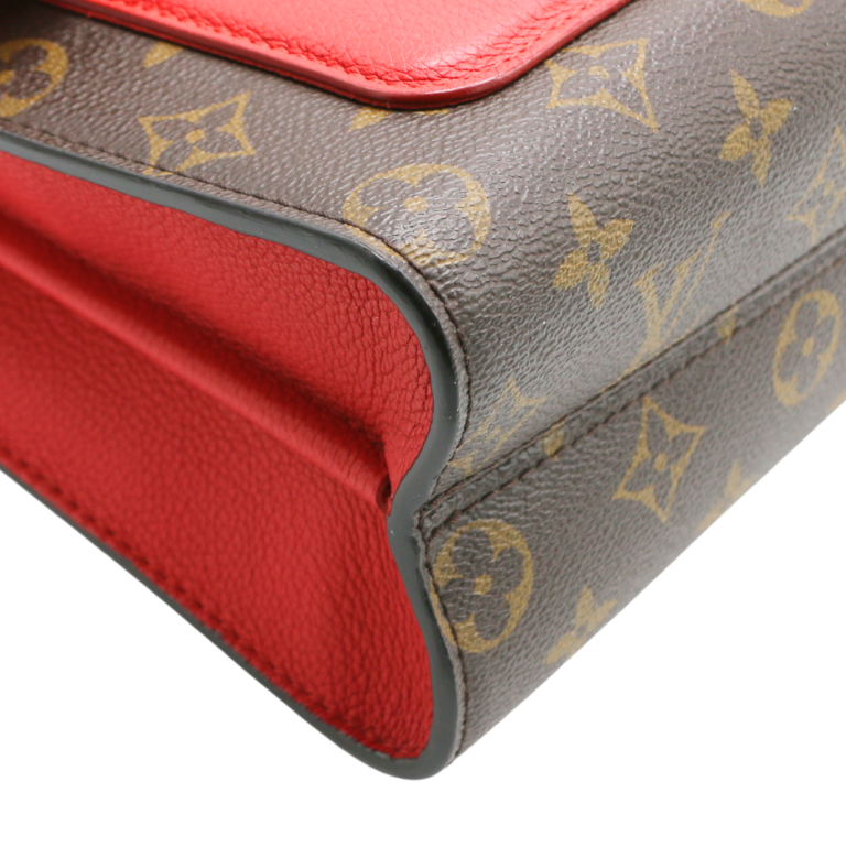 Louis Vuitton  Monogram Victoire Bag Red