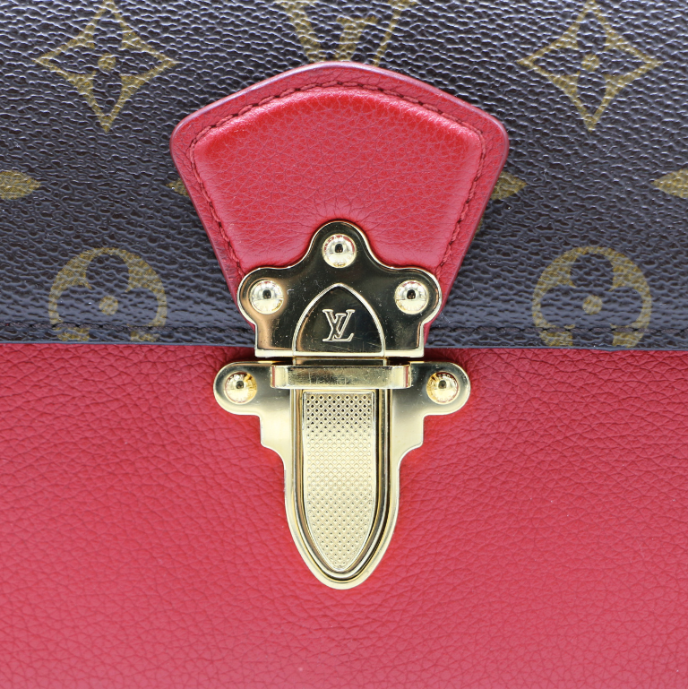 Louis Vuitton  Monogram Victoire Bag Red