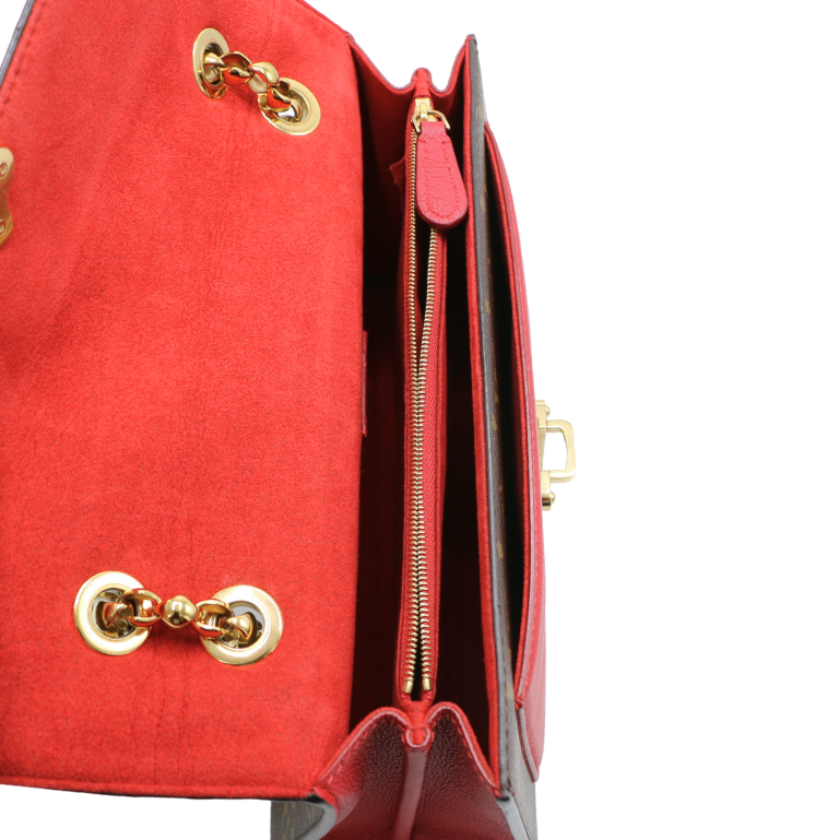 Louis Vuitton  Monogram Victoire Bag Red