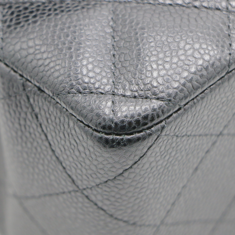 Chanel Caviar Quilted Jumbo Double Flap Black