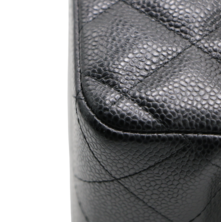 Chanel Caviar Quilted Jumbo Double Flap Black