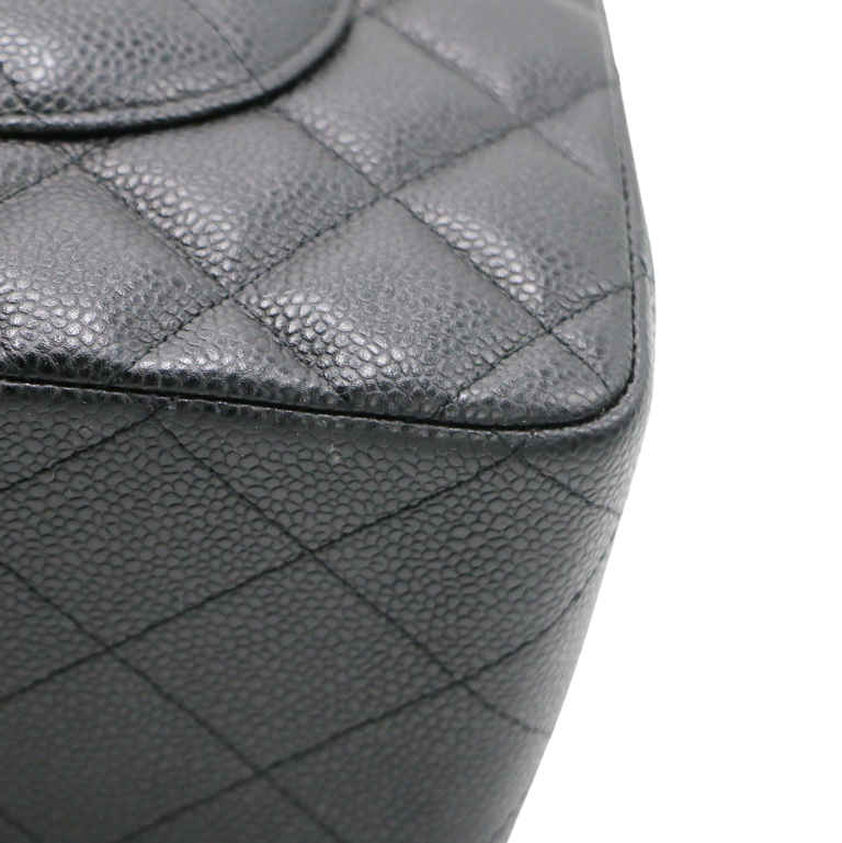 Chanel Caviar Quilted Jumbo Double Flap Black