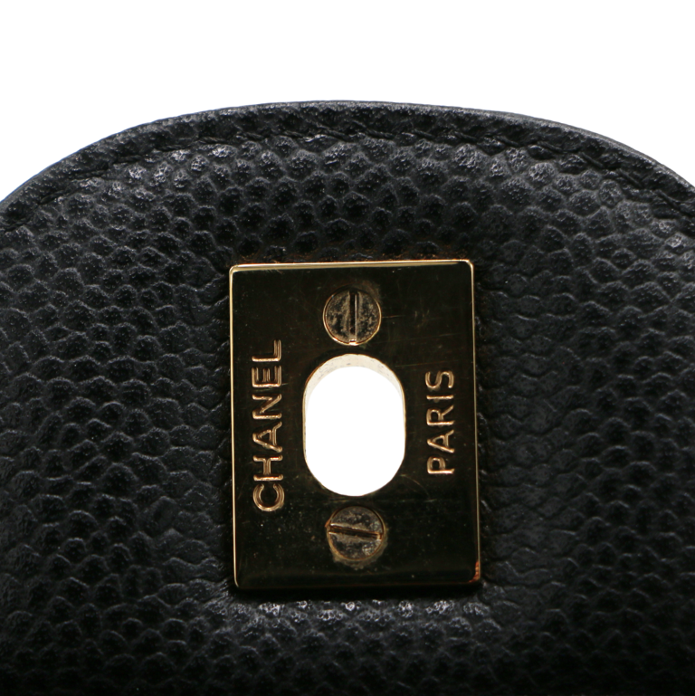 Chanel Caviar Quilted Jumbo Double Flap Black
