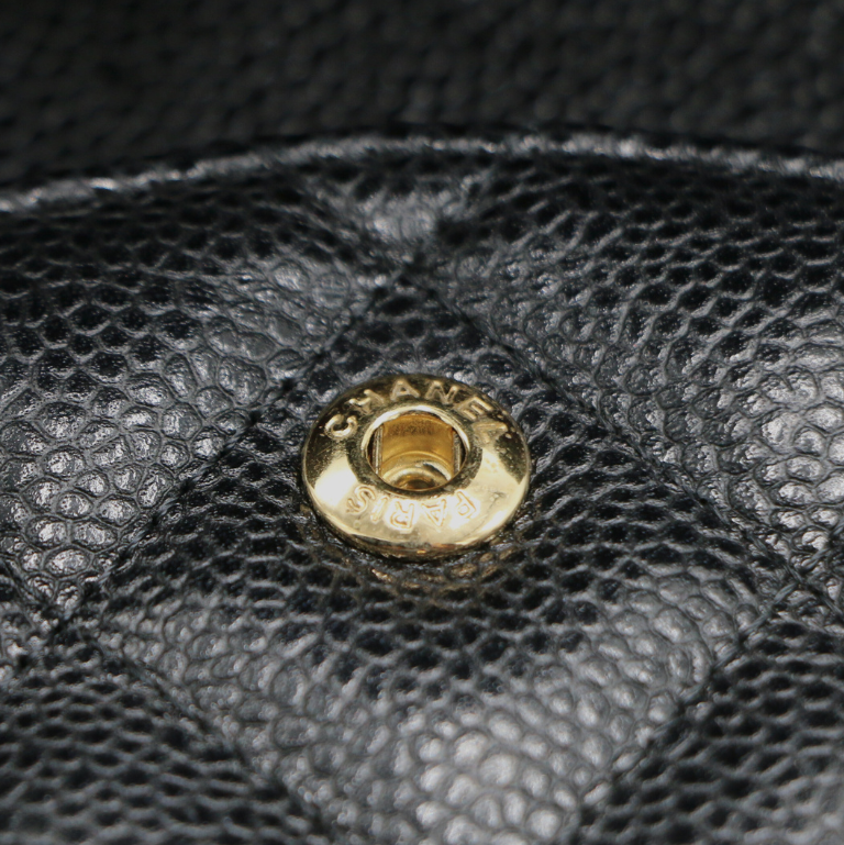 Chanel Caviar Quilted Jumbo Double Flap Black