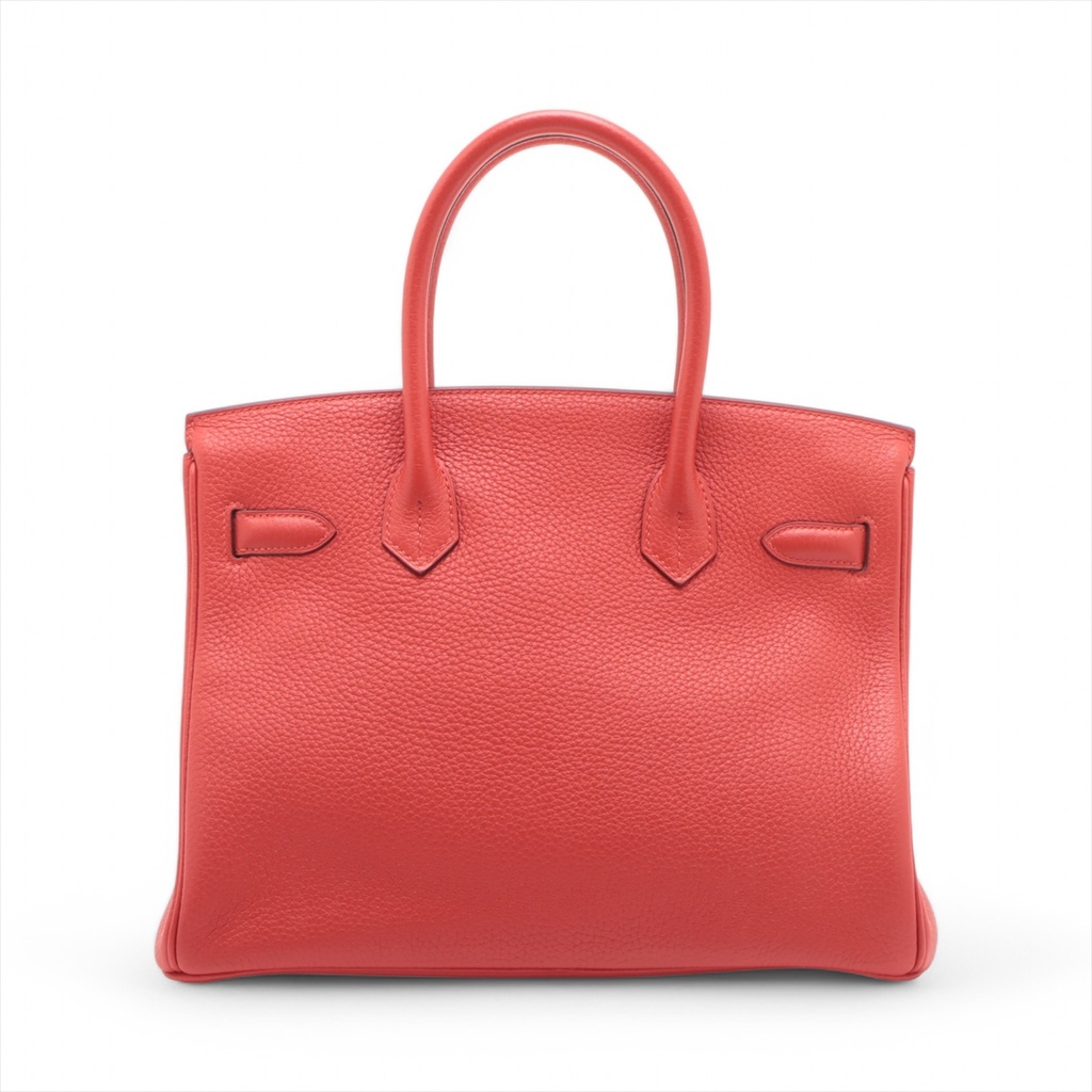 Hermes Birkin 30 Taurillon Clemence Rouge Tomate  2016