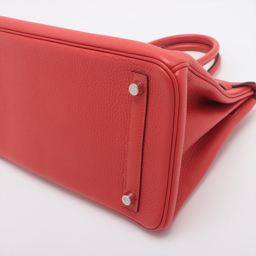 Hermes Birkin 30 Taurillon Clemence Rouge Tomate  2016
