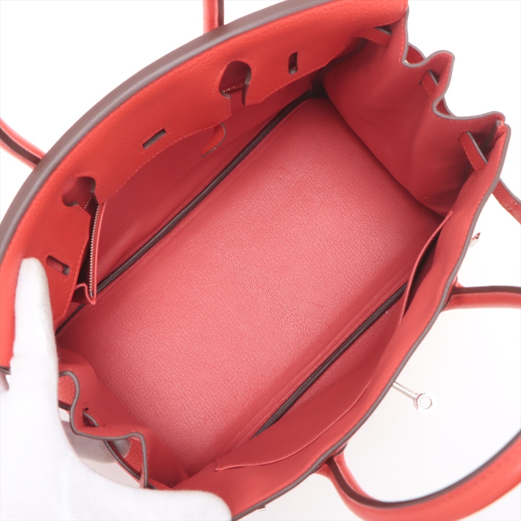 Hermes Birkin 30 Taurillon Clemence Rouge Tomate  2016