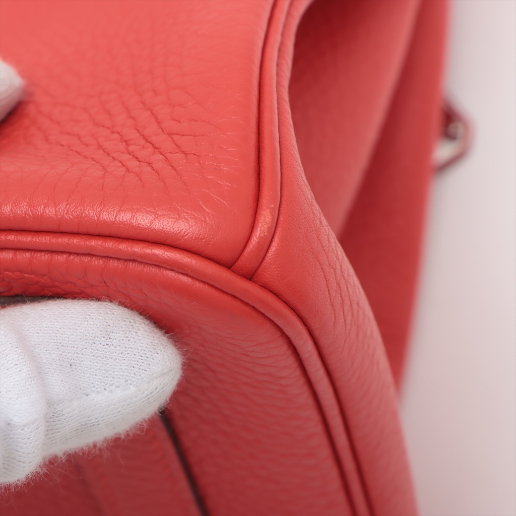 Hermes Birkin 30 Taurillon Clemence Rouge Tomate  2016