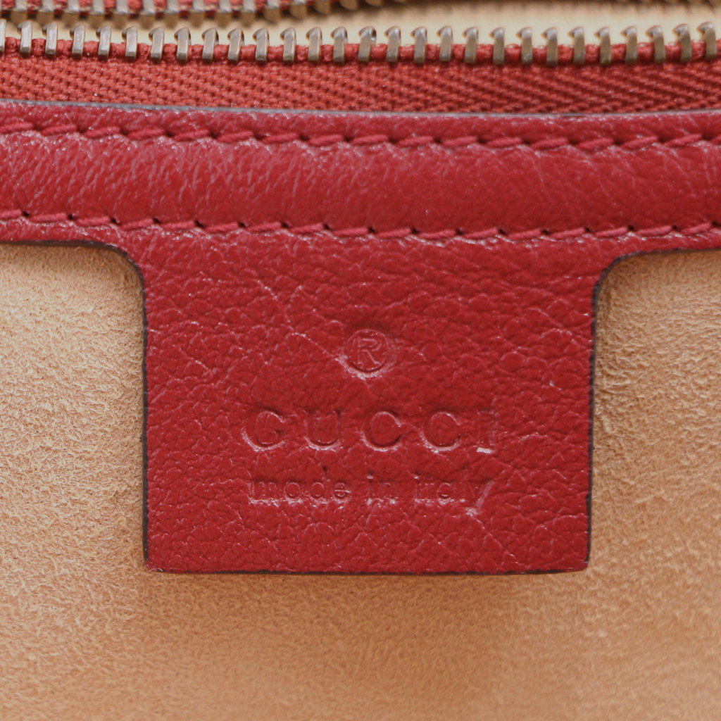 Gucci Vintage Effect Calfskin Matelasse Small GG Marmont Shoulder Bag 