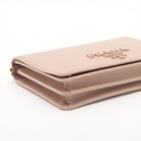 Prada Saffiano Lux Chain Wallet Beige 