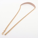 Prada Saffiano Lux Chain Wallet Beige 