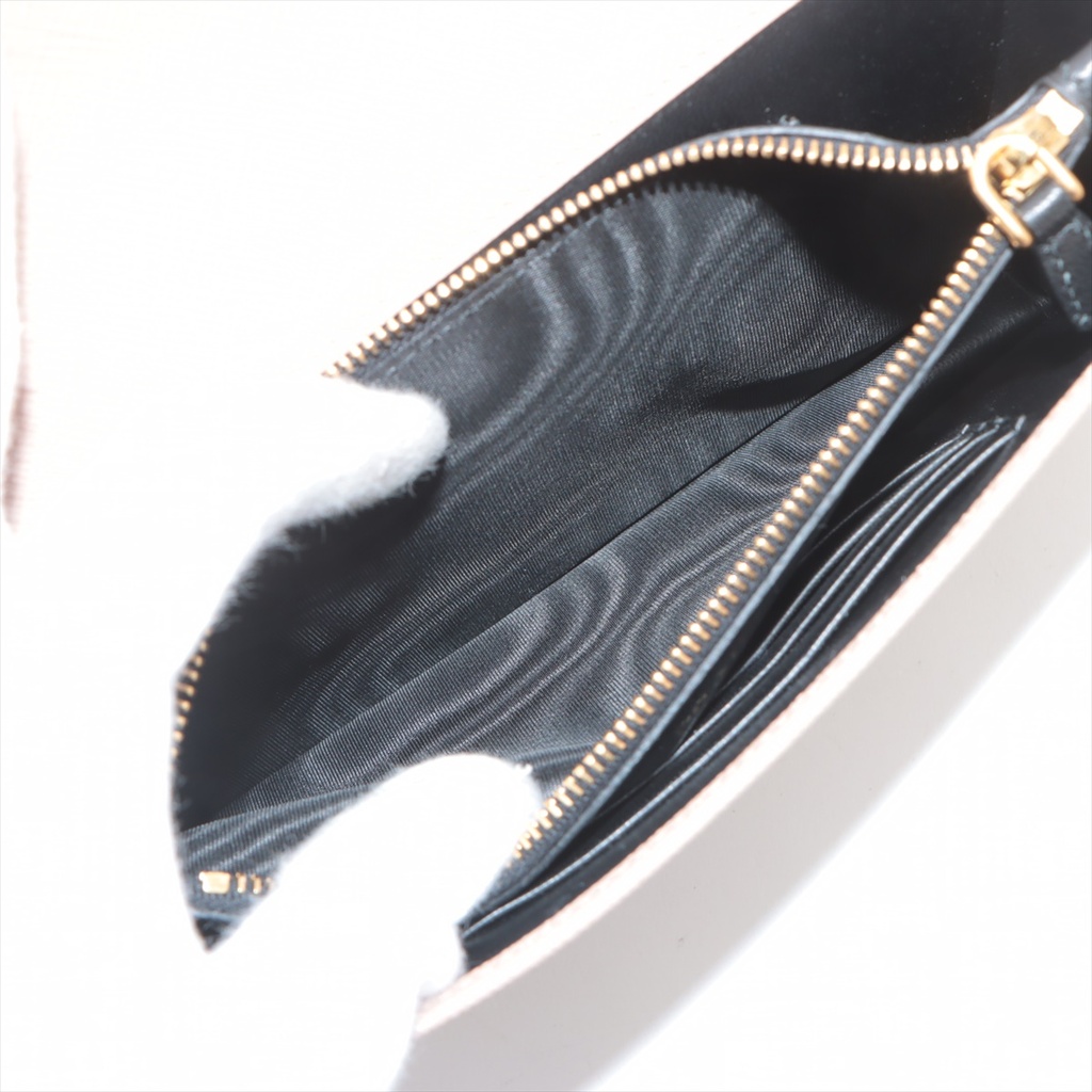 Prada Saffiano Lux Chain Wallet Beige 