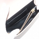 Prada Saffiano Lux Chain Wallet Beige 