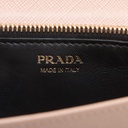 Prada Saffiano Lux Chain Wallet Beige 