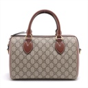 Gucci GG Supreme Top Handle Leather Boston Bag 409529