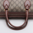 Gucci GG Supreme Top Handle Leather Boston Bag 409529