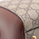 Gucci GG Supreme Top Handle Leather Boston Bag 409529