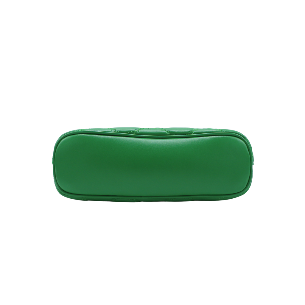 Gucci GG Matelasse Leather Shoulder Bag Green 702229