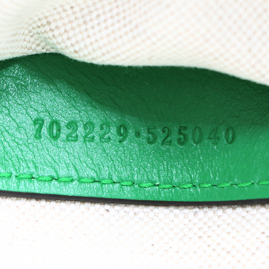 Gucci GG Matelasse Leather Shoulder Bag Green 702229