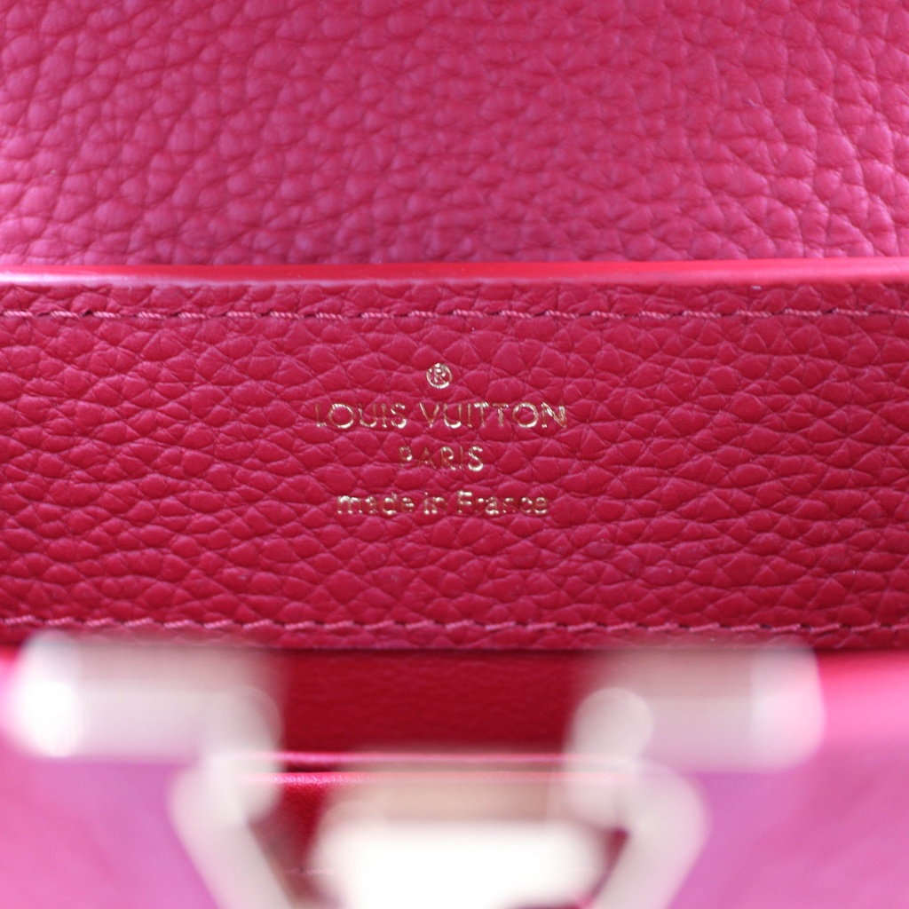 Louis Vuitton Taurillon Capucines Scarlet PM