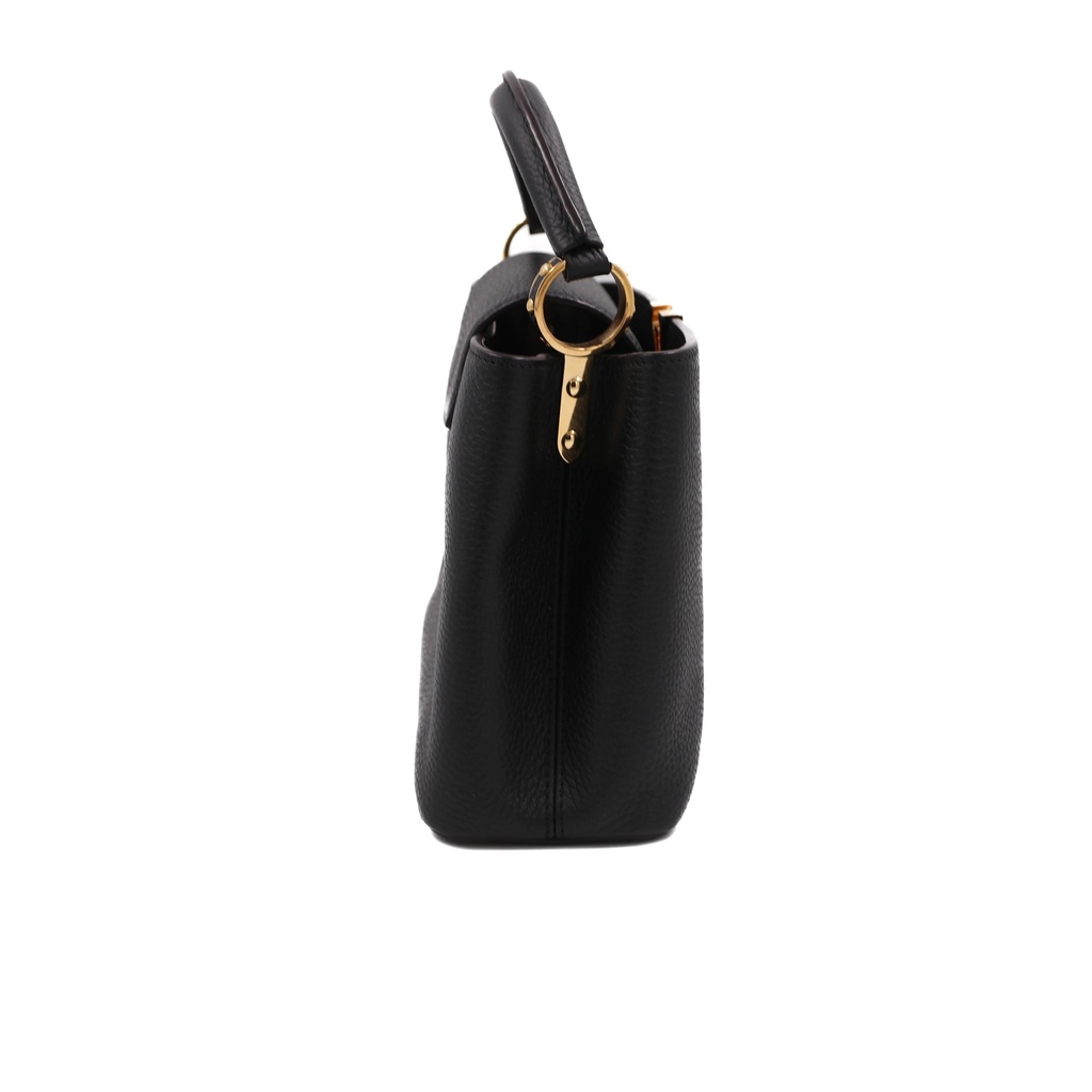 Louis Vuitton Taurillon Capucines Black PM