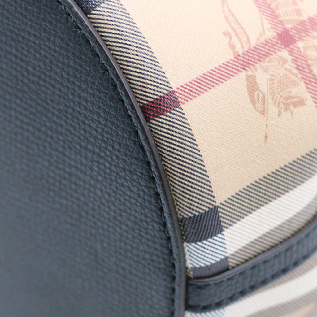 Burberry Small Haymarket Check Lorne Bucket Bag
