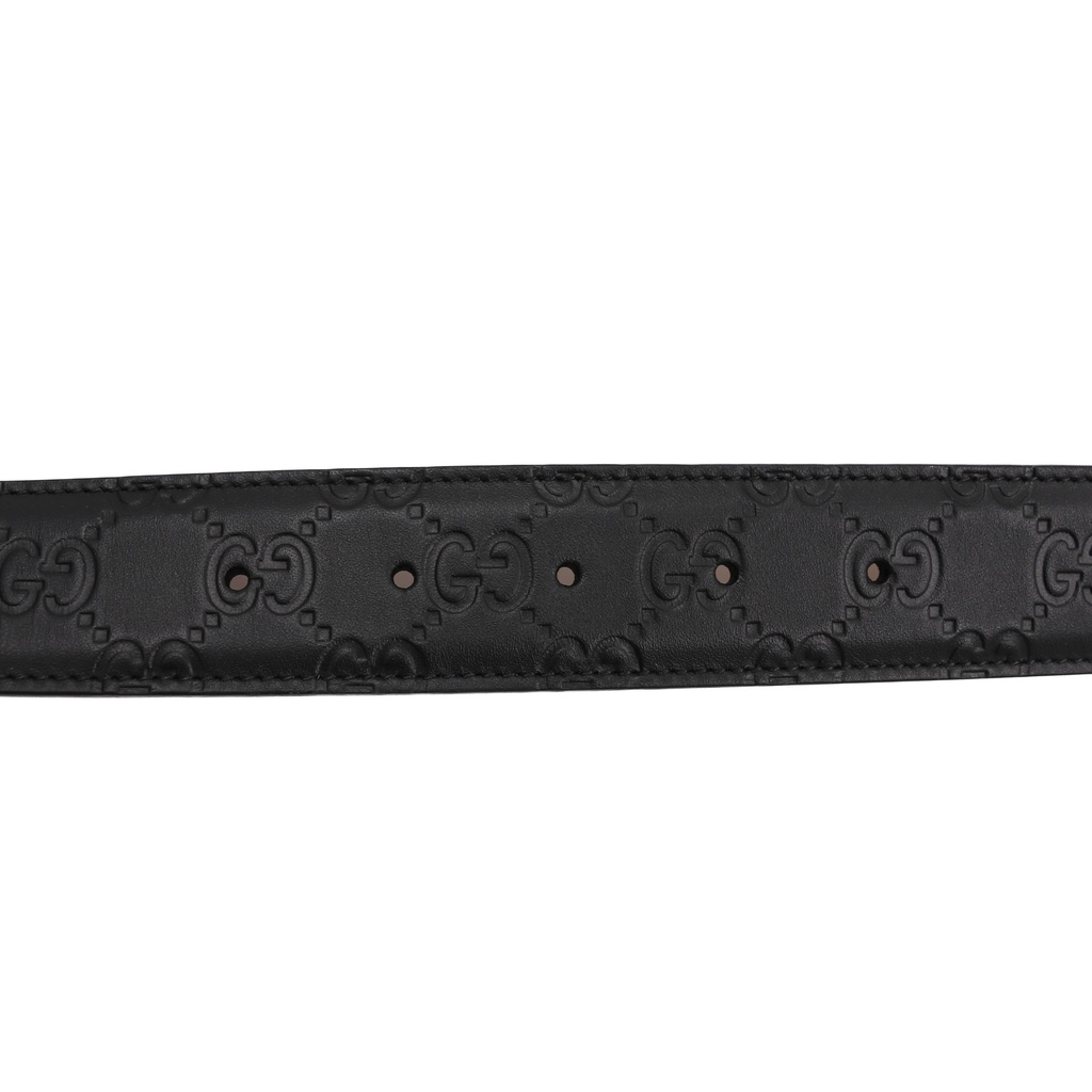 Gucci GG Supreme Belt with G Buckle Black 403941 95 38