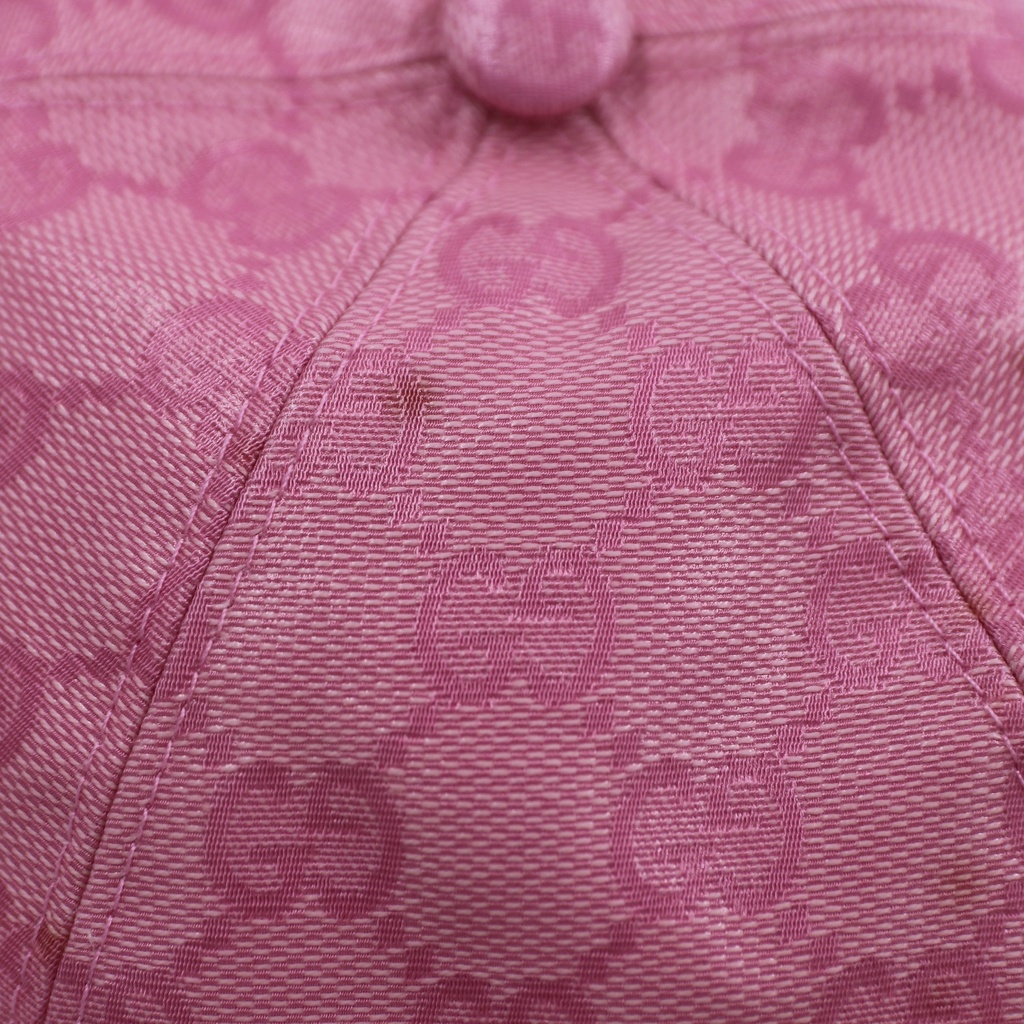 Gucci GG Crystal Baseball Hat Pink760147 Size S