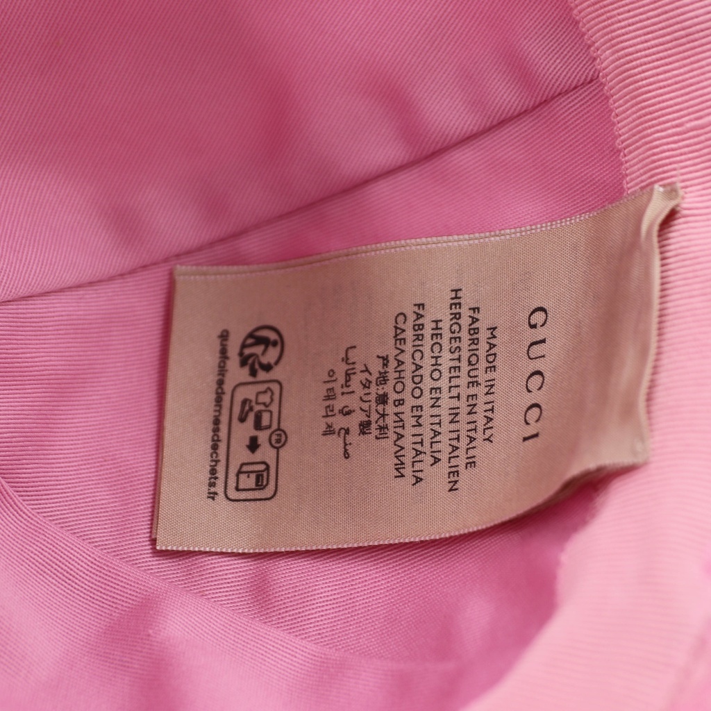 Gucci GG Crystal Baseball Hat Pink760147 Size S