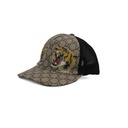 Gucci GG Supreme Monogram Kingsnake Print Baseball Hat M Beige 426887