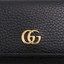 Gucci GG Marmont 644407 Leather Compact Wallet Black