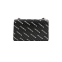 Gucci X BALENCIAGA Calfskin Logo Print Small Dionysus Shoulder Bag Black 400249