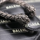 Gucci X BALENCIAGA Calfskin Logo Print Small Dionysus Shoulder Bag Black 400249
