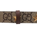 Gucci GG Supreme Star G Buckle Belt 710090 Size 75 30