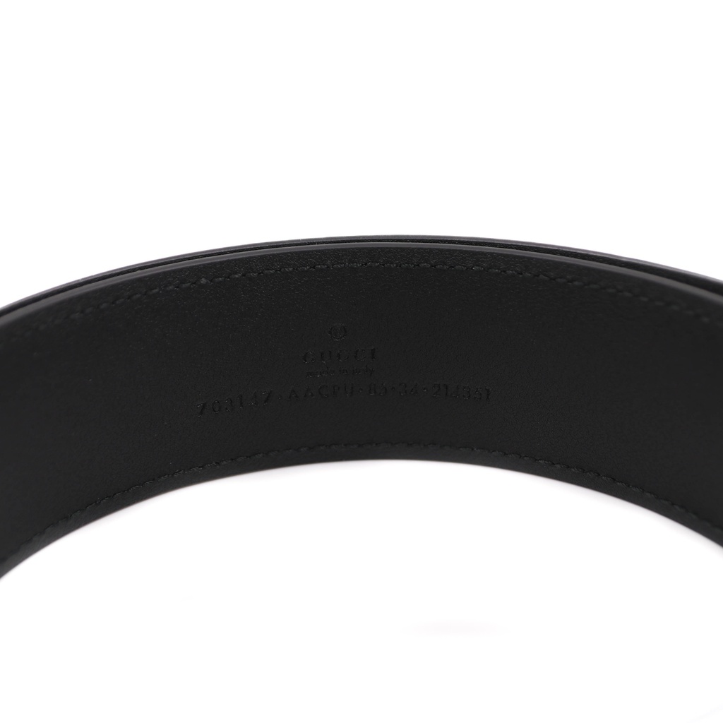 Gucci Leather Blondie Belt Black 85 34 703147
