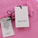 Gucci GG Pink Wool Scarf In Size 45x195 581537