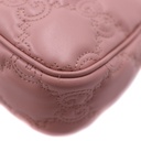 Gucci Gucci GG Matelassé Handbag Leather Pink 735049