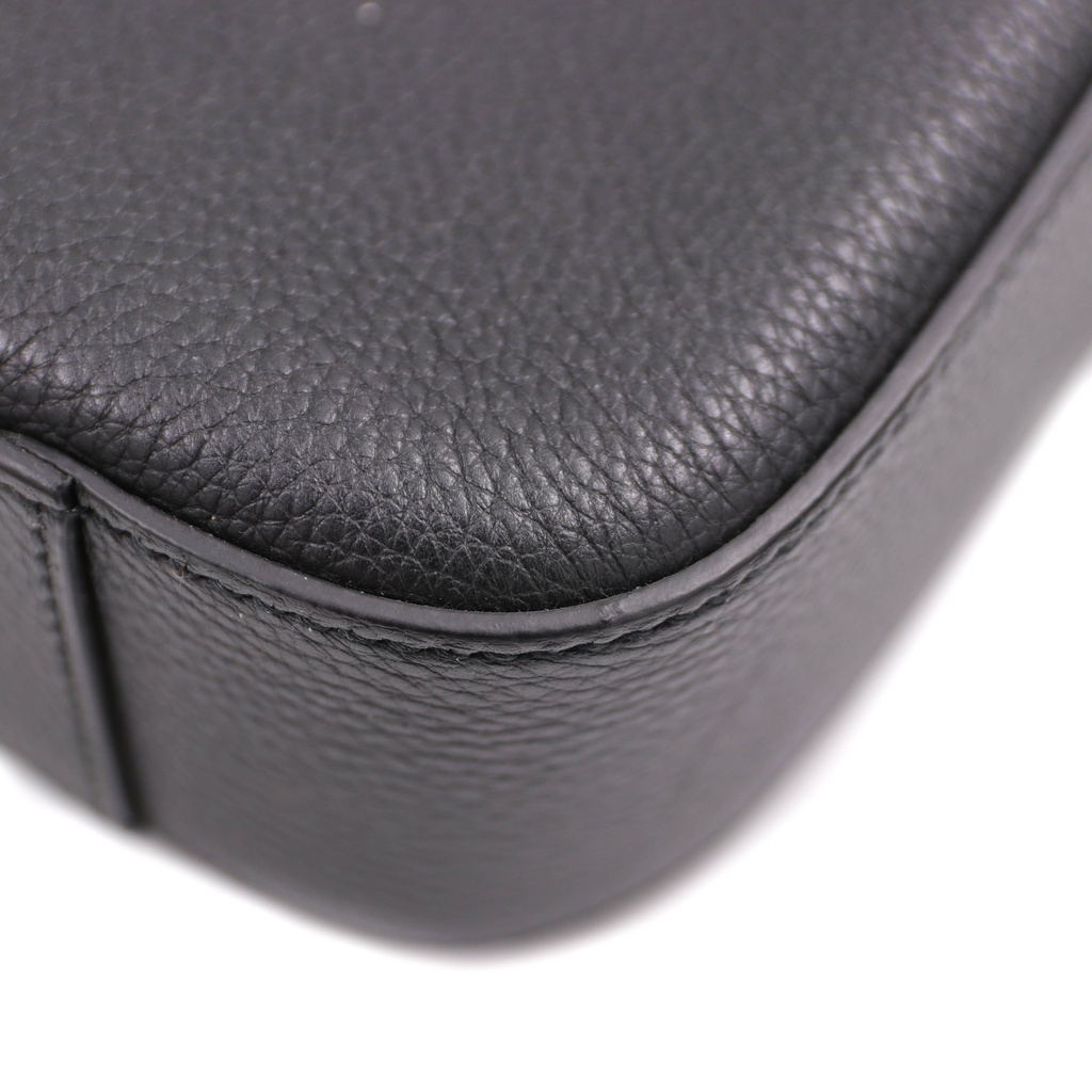 Gucci Leather Briefcase Shoulder Bag Crossbody Bag Handbag Black