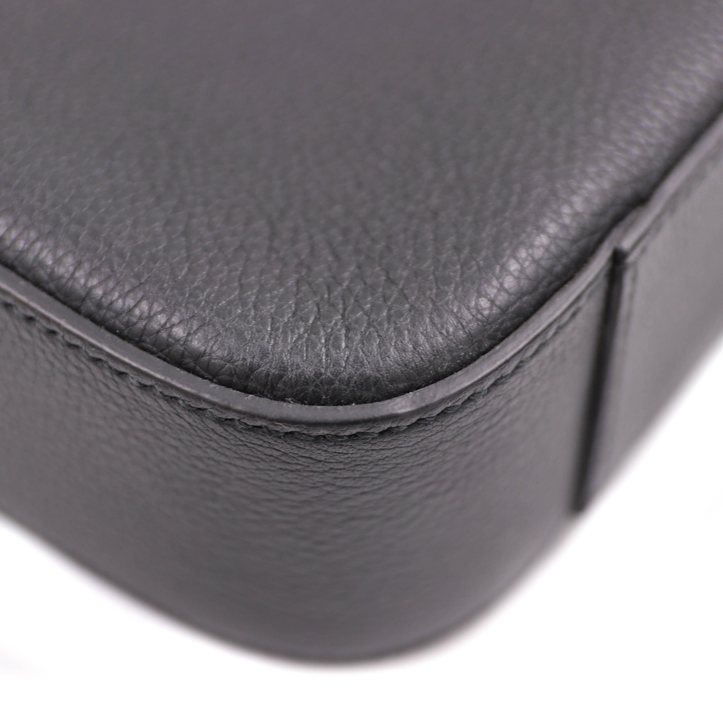 Gucci Leather Briefcase Shoulder Bag Crossbody Bag Handbag Black