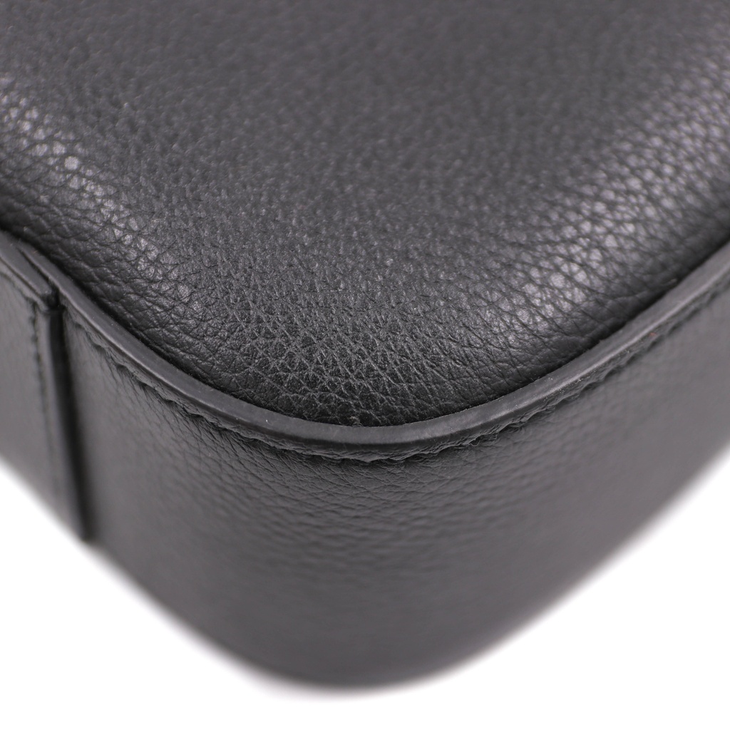 Gucci Leather Briefcase Shoulder Bag Crossbody Bag Handbag Black