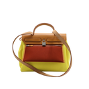 Hermes Herbag Zip Leather and Toile 31 Yellow