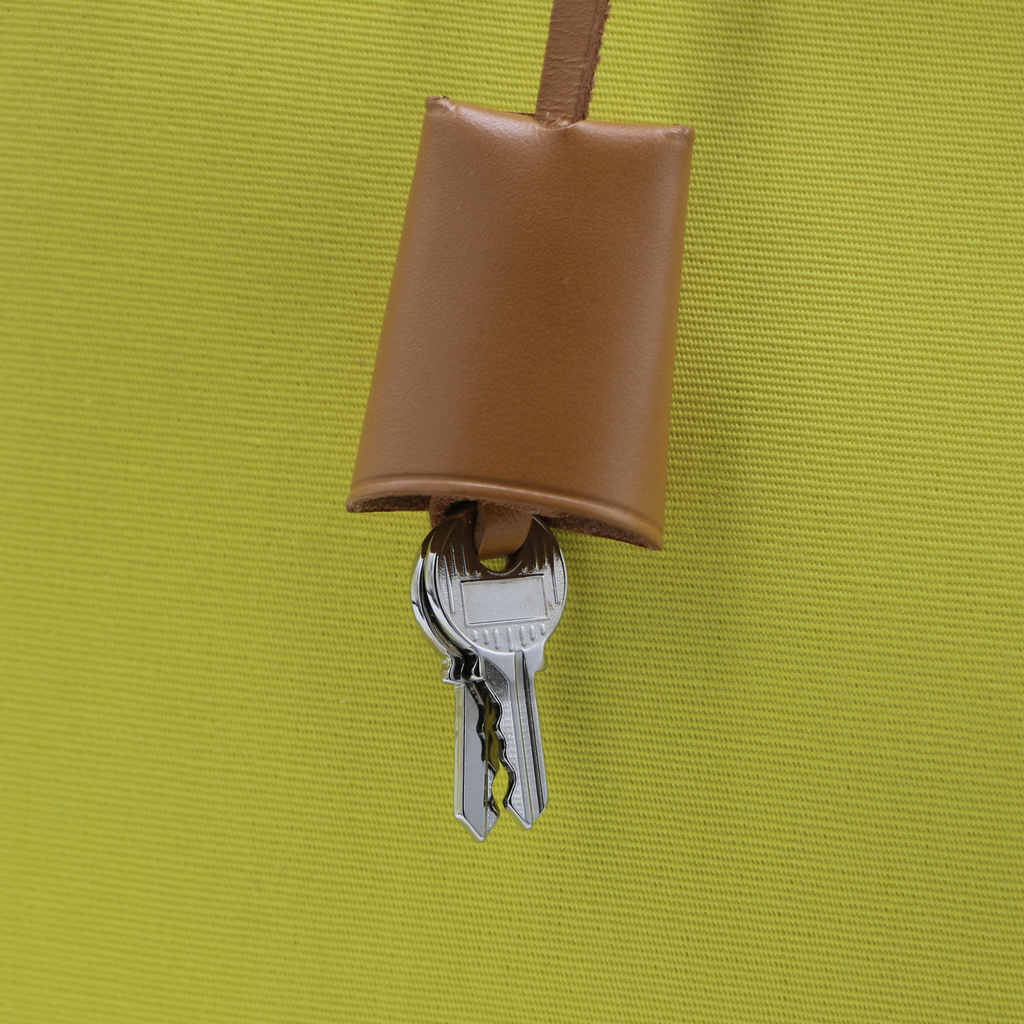 Hermes Herbag Zip Leather and Toile 31 Yellow