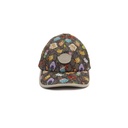 Gucci Kawaii Floral Leather-Trimmed Cap 736954 Size M