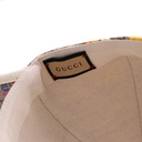 Gucci Kawaii Floral Leather-Trimmed Cap 736954 Size M