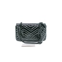 Gucci GG Marmont Small Patent Shoulder Bag Matelassé Black 443497