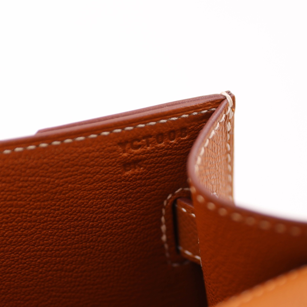 Hermès Kelly Depeches 25 Gold Togo Leather 