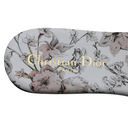 Christian Dior Dway Slide Cotton and White Multicolor Toile de Jouy Papillon Motit Size 36