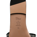Christian Dior Dway Slide Cotton and White Multicolor Toile de Jouy Papillon Motit Size 36