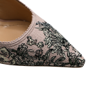 Christian Dior Canvas Jardin Botanique Embroidered J'Adoir Slingback Size 37 1/2